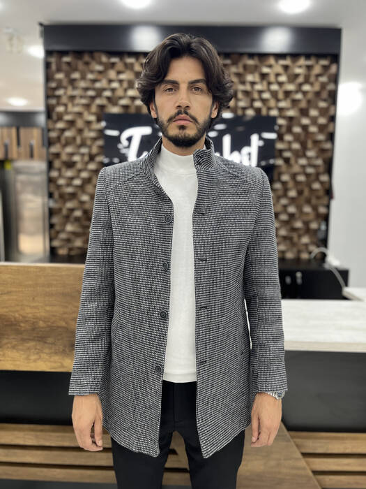 DAR KESİM KAŞE KABAN GRİ