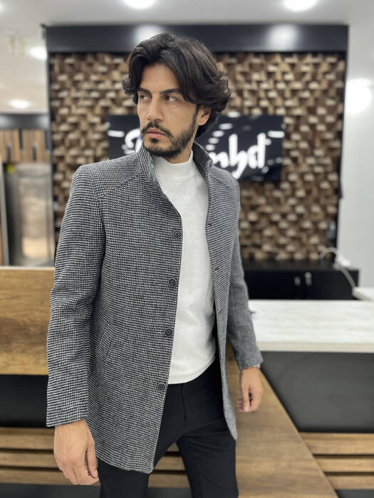 DAR KESİM KAŞE KABAN GRİ