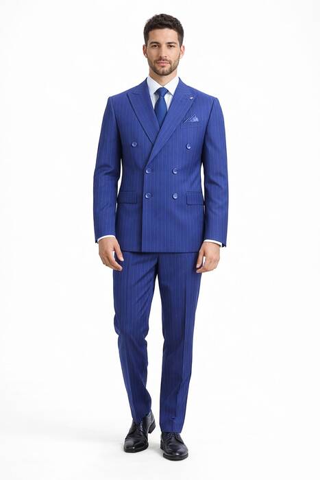 DAR KESİM KRUVAZE TAKIM ELBİSE PARLAMENT