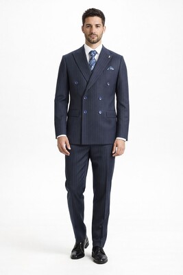 Twenhil - DAR KESİM KRUVAZE TAKIM ELBİSE LACİVERT