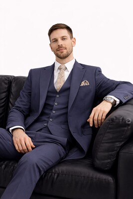 Twenhil - DAR KESİM YELEKLİ TAKIM ELBİSE LACİVERT (1)